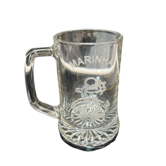 Navy Glass Mug