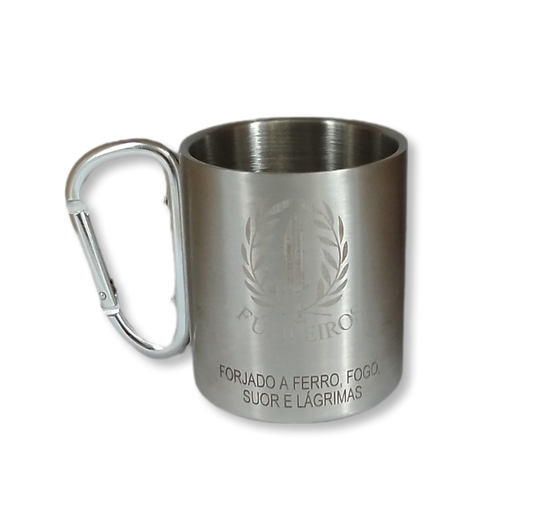 Caneca em alumínio com mosquetão - Fuzileiros