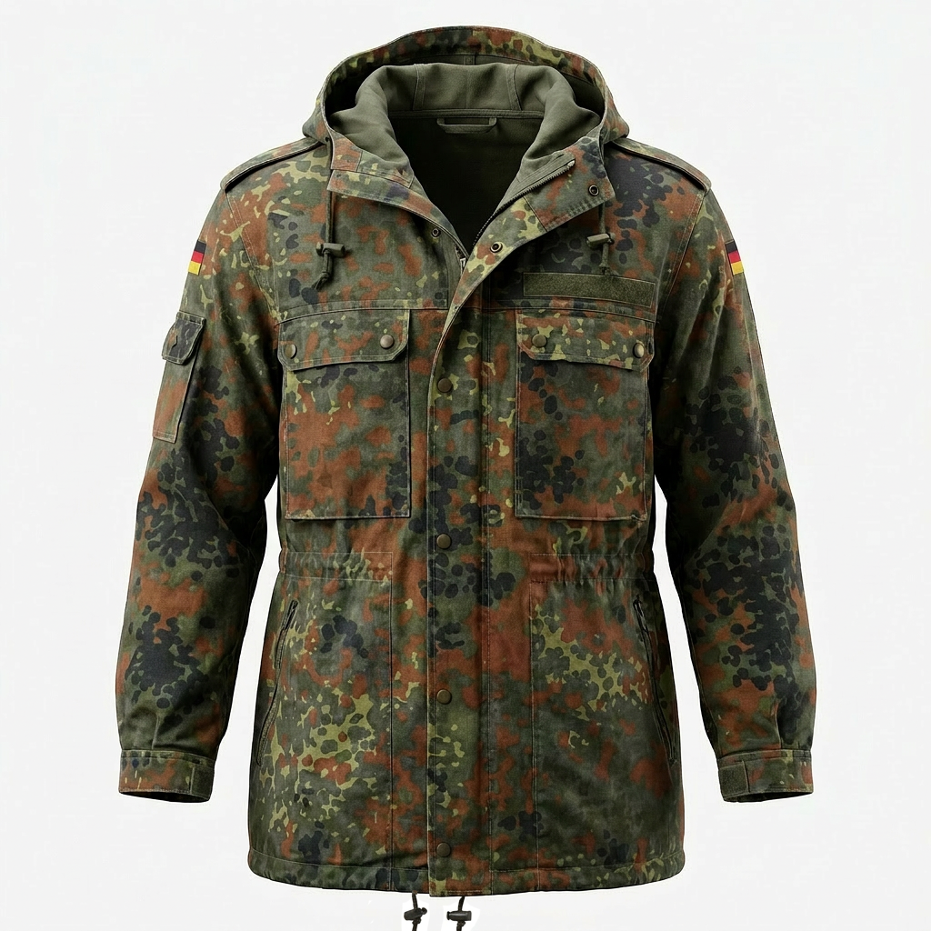 Casaco / Parka com capuz do Exercito Alemão