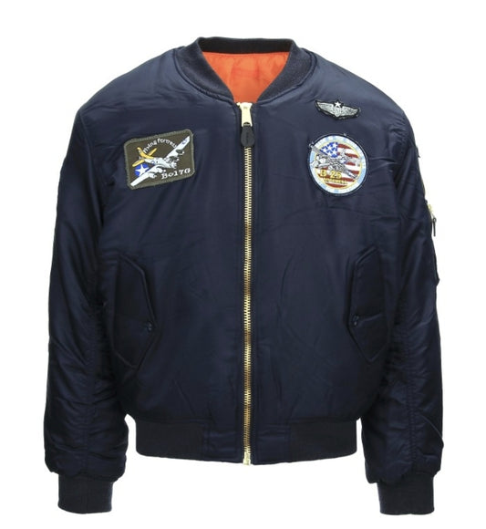 Chaqueta de vuelo USAF MA-I azul