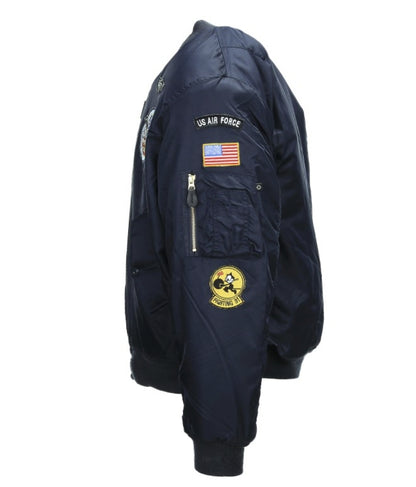 Chaqueta de vuelo USAF MA-I azul