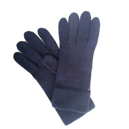 Blue wool gloves