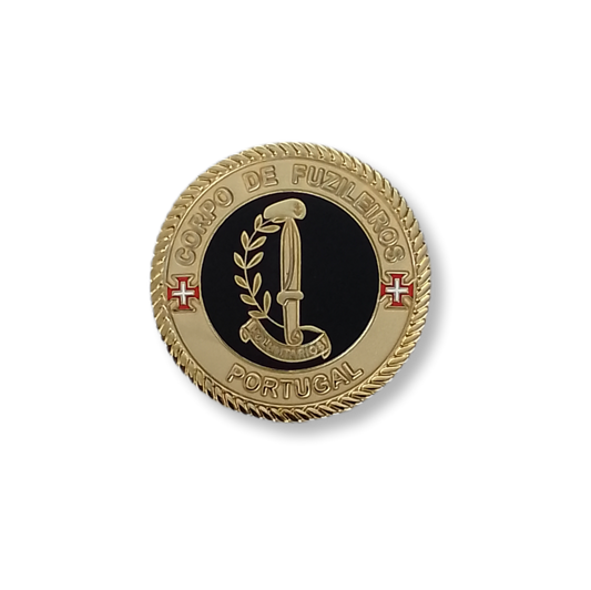 Moeda / Challenge Coin de comemoração. Fuzileiros Voluntários - CFT