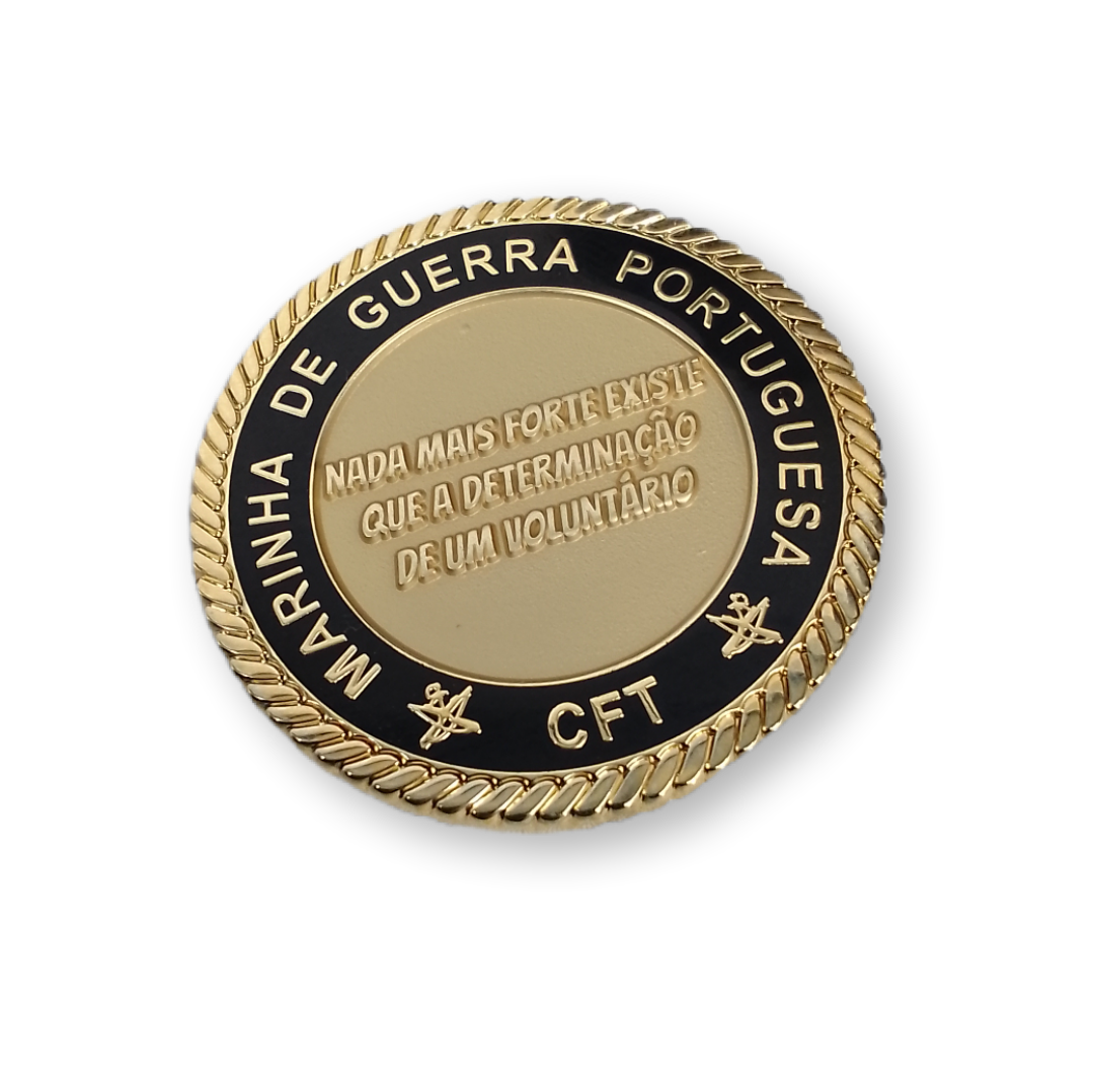 Moeda / Challenge Coin de comemoração. Fuzileiros Voluntários - CFT