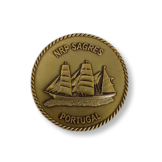 Medalha / moeda do NRP Sagres - Marinha
