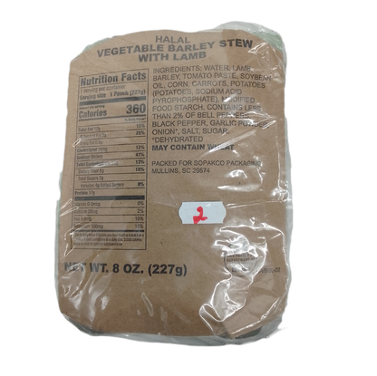 Ração de combate USA (MRE) - HALAL