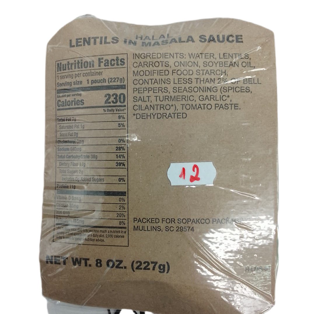 Ração de combate USA (MRE) - HALAL