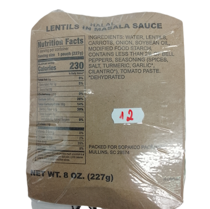 Ração de combate USA (MRE) - HALAL