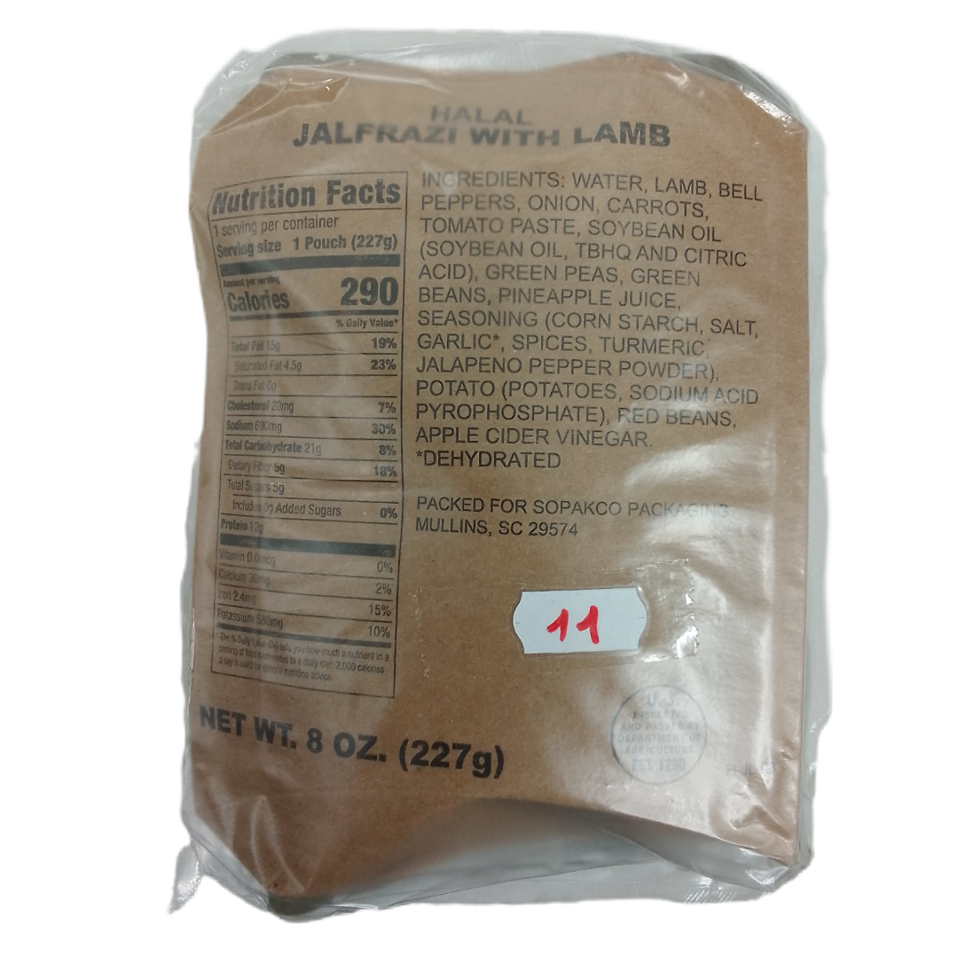 Ração de combate USA (MRE) - HALAL