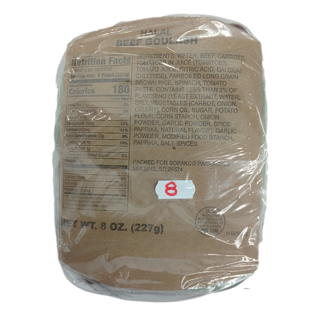 Ração de combate USA (MRE) - HALAL