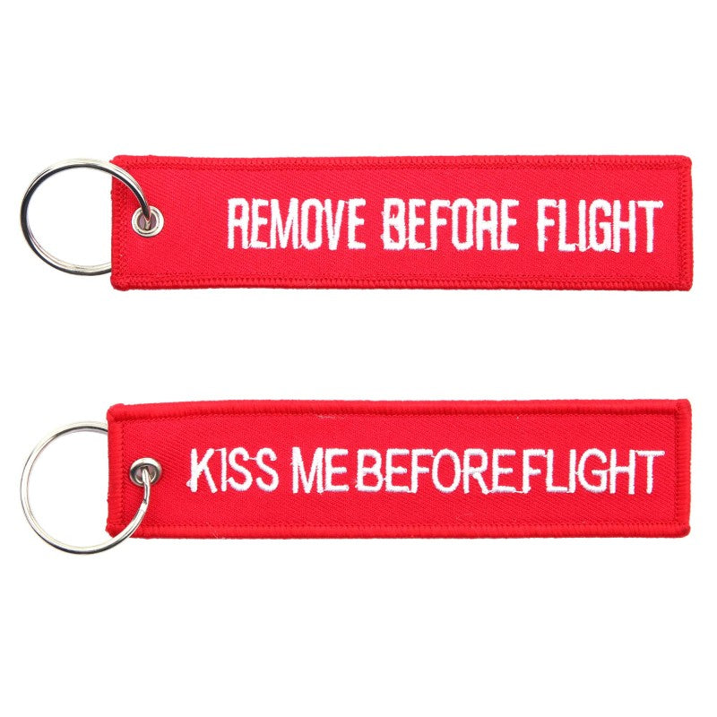 Porta-chaves Kiss me before flight