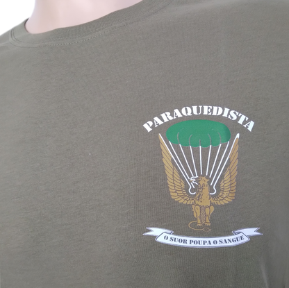 Parachutist T-shirt - "Sweat Saves Blood"