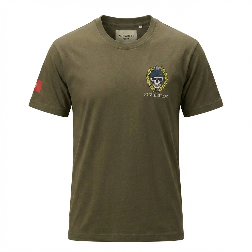 T-shirt estampada Fuzileiro - 220g