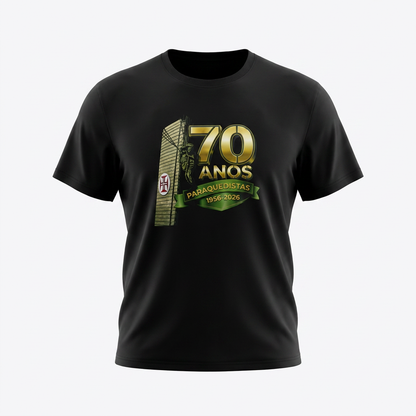 Tshirt estampada 70 anos Paraquedistas