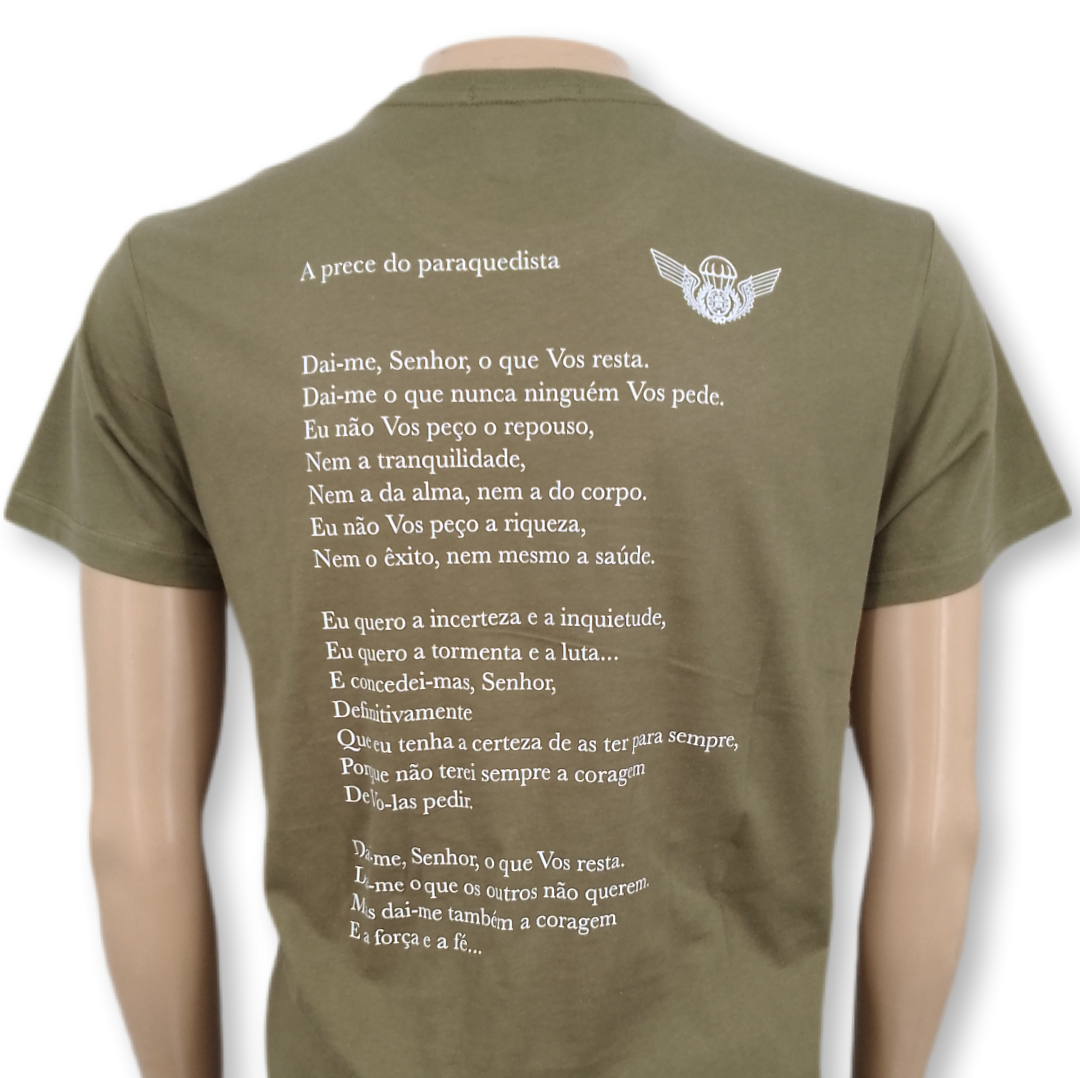 T-shirt a Prece do Paraquedista