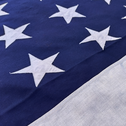 Bandeira USA/EUA 5x9.5 pés (+- 150x290 cm) em algodão com estrelas cosidas
