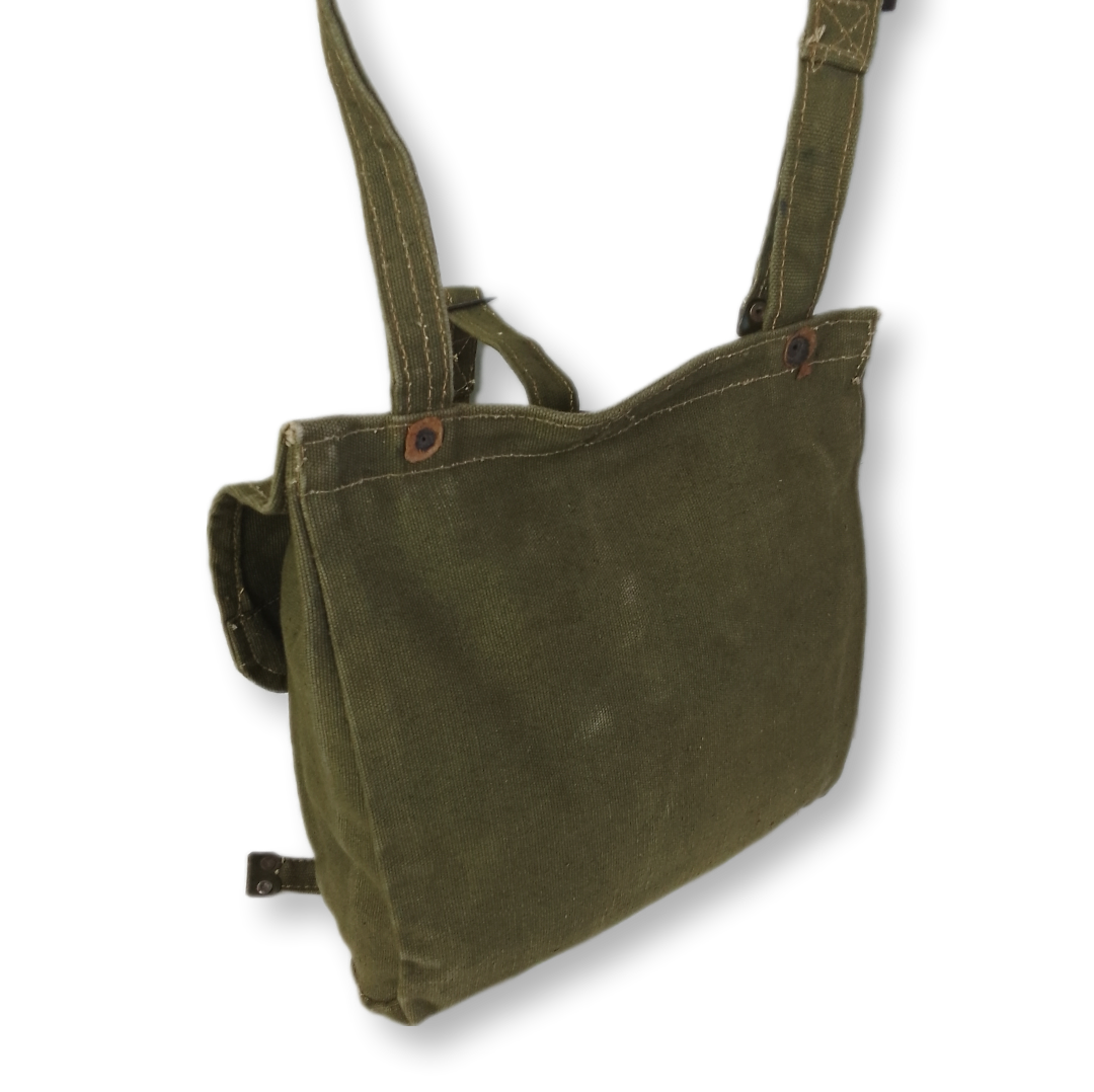 Bolsa de ombro / Musette vintage em canvas / lona