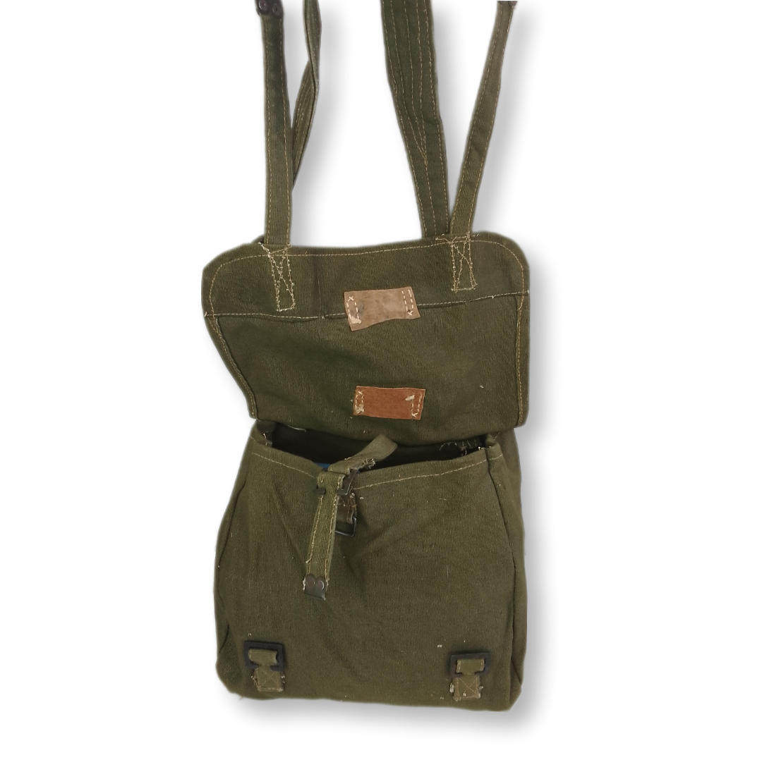 Bolsa de ombro / Musette vintage em canvas / lona