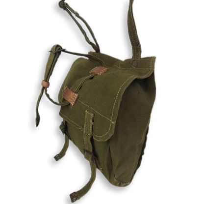 Bolsa de ombro / Musette vintage em canvas / lona