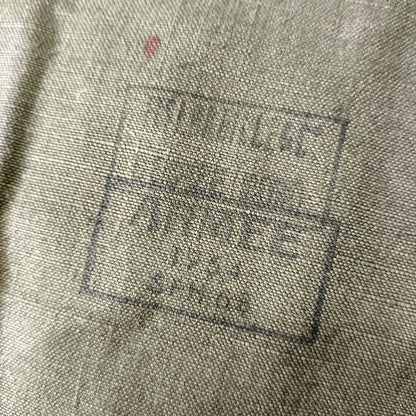 Bolsa / saco de ombro em lona verde - surplus original Exército francês anos 50