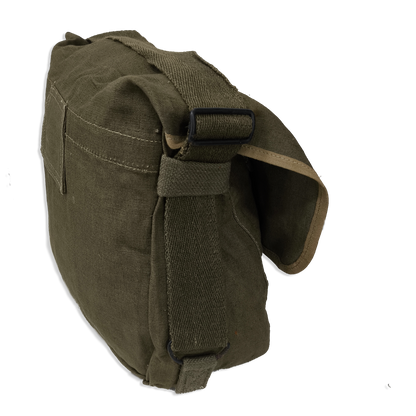 Bolsa / saco de ombro em lona verde - surplus original Exército francês anos 50