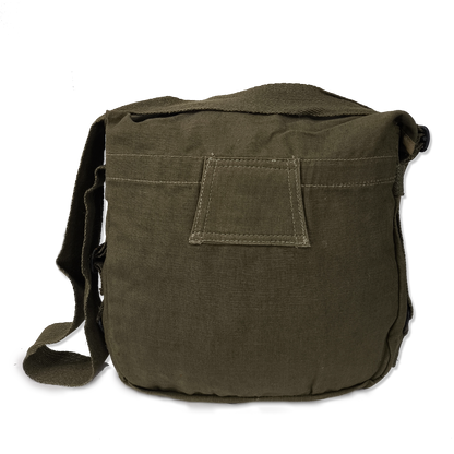 Bolsa / saco de ombro em lona verde - surplus original Exército francês anos 50