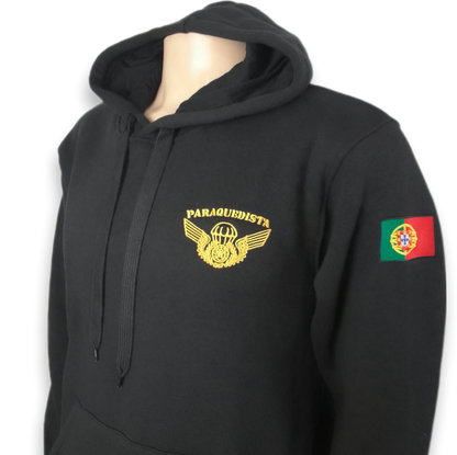 Camisola  / Hoodie com capuz  Paraquedista