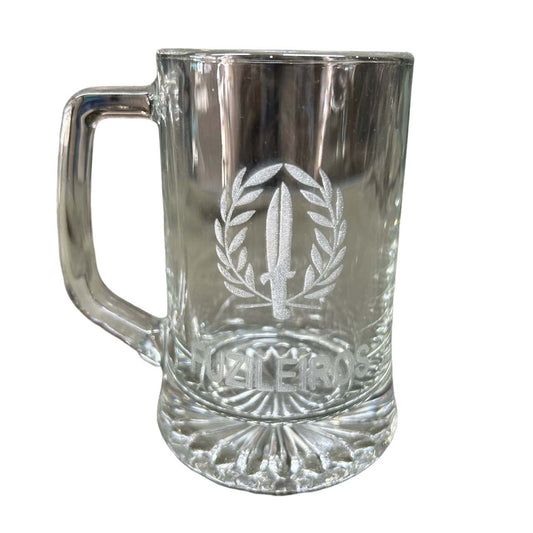 Marines engraved glass mug