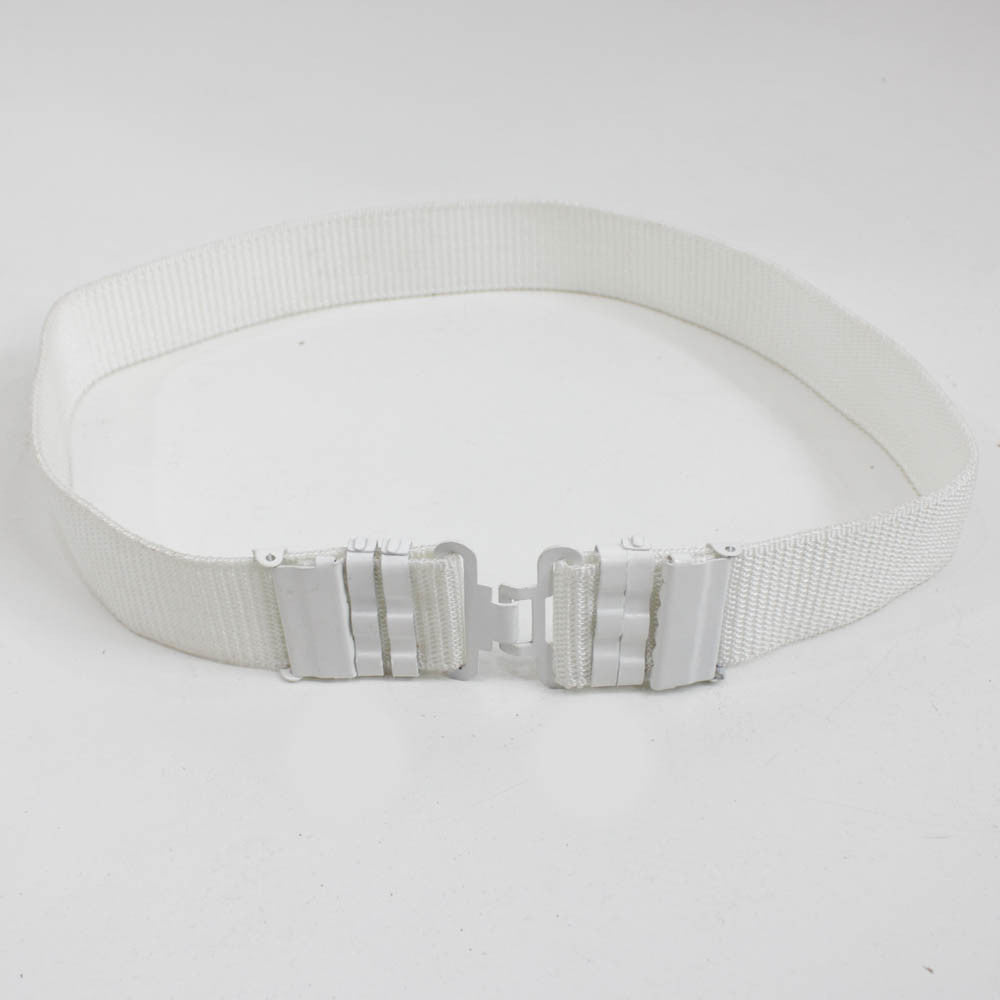 Canvas belt with metal buckle and loops