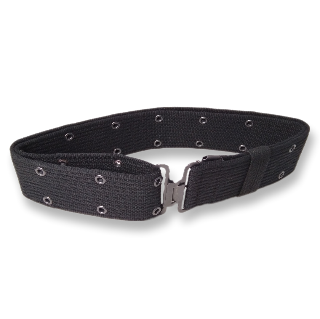 Military canvas belt with 2 holes