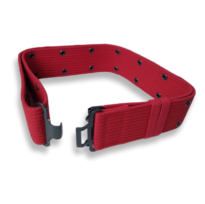 Military canvas belt with 2 holes