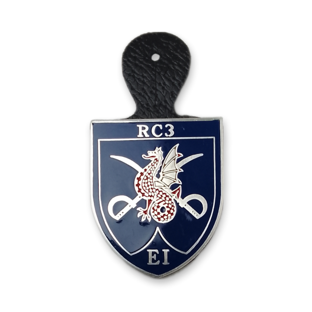 Cracha Cavalaria RC3 - Esquadrão de Instrução – Trincheira Militar