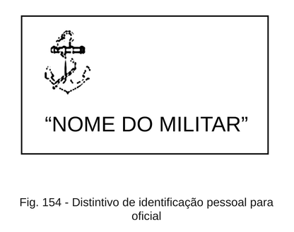 Patch de nome rectangular c/Classe - Marinha