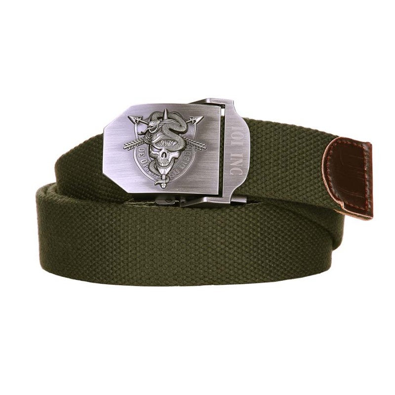 US Army Green Berets Leather Trim Belt