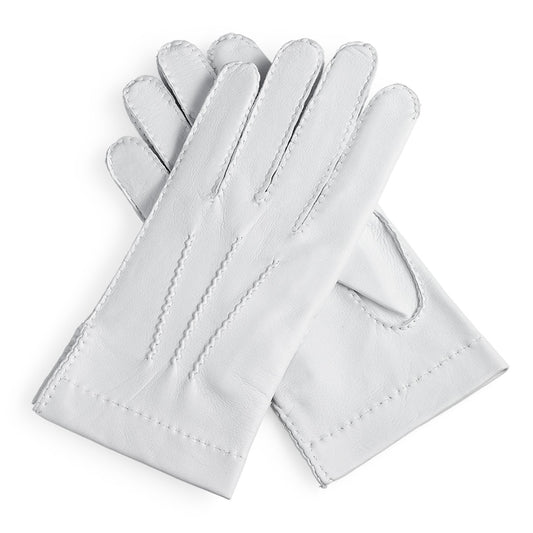 Guantes de ceremonia de piel - blanco