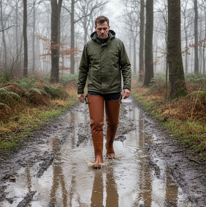 Botas de borracha de cano alto