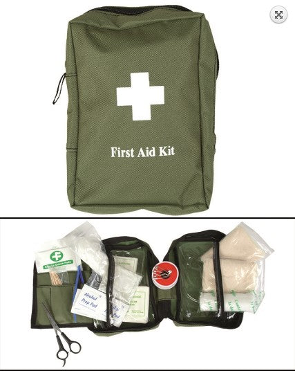 Kit Miltec primeiros socorros "First Aid Kit" (bolsa GRD)