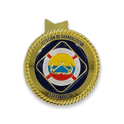 Medalha / moeda Estación de Guardacostas da Colombia - Barranquilla