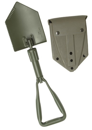 Pá dobrável Miltec com bolsa/estojo verde