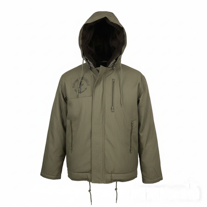 Parka francesa com pêlo interior (caqui)