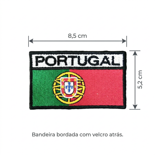 Patch Bandeira de Portugal com palavra