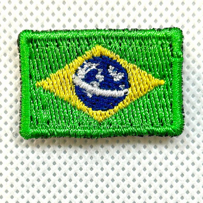 Patch mini 3x2cm bandeira do Brasil