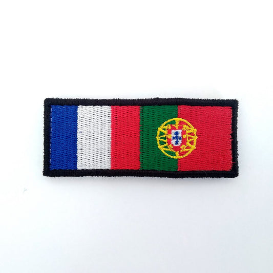 Parche de bandera de Portugal/Francia