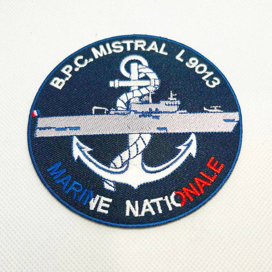 Patch Marinha francesa 02 - BCP Mistral L9013 - Trincheira Militar