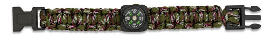 Camo Paracord Bracelet with Compass