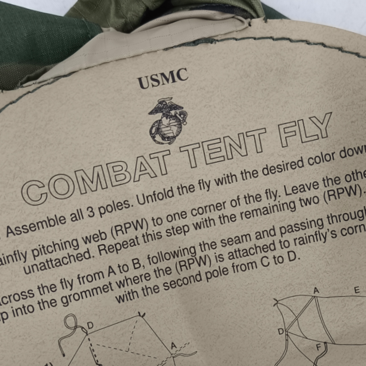 Saco / chouriço de transporte, impermeável, Camuflado - Marines USMC original