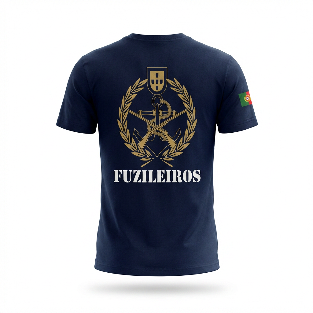 T-shirt estampada Fuzileiro - 220g