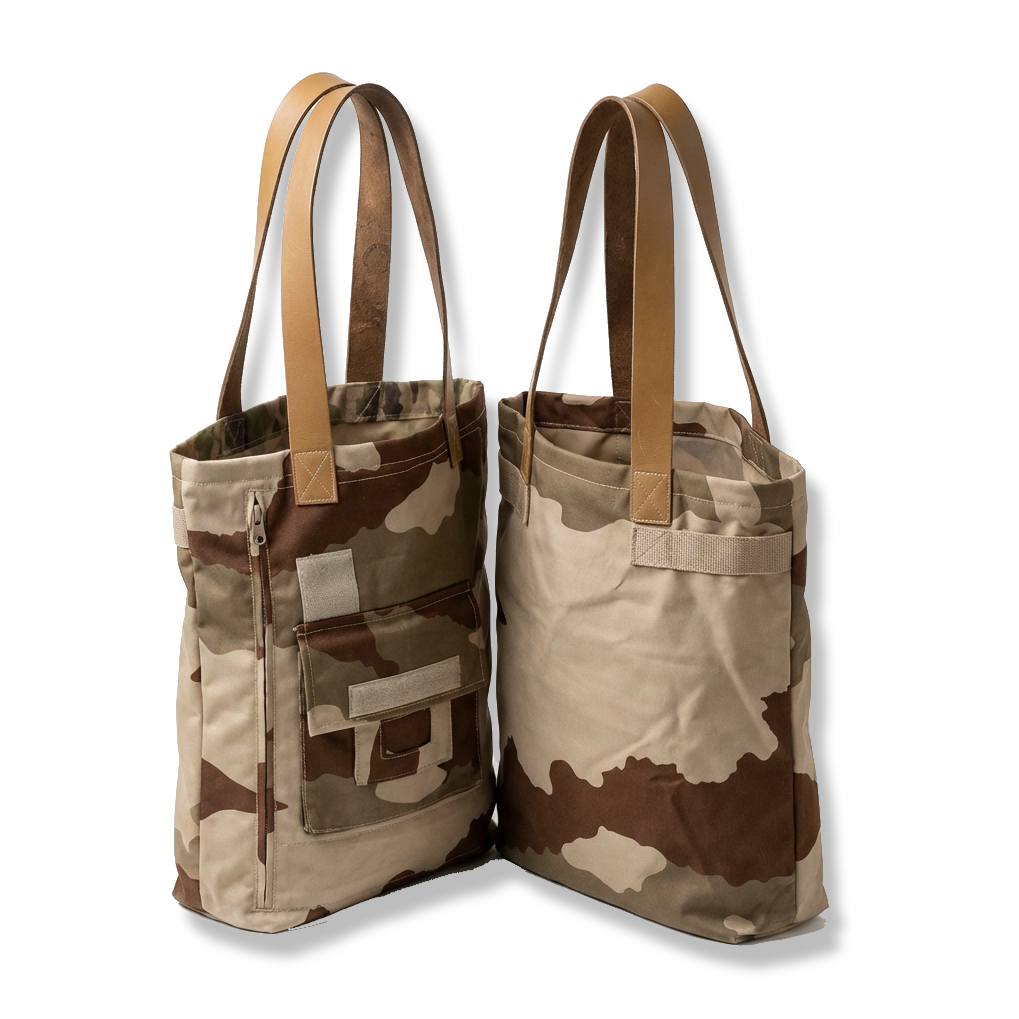 Bolsa Tote-bag em tecido camuflado