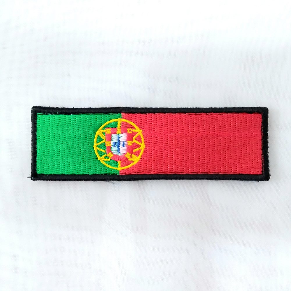 Patch bandeira Portuguesa bordada - 10x3cm