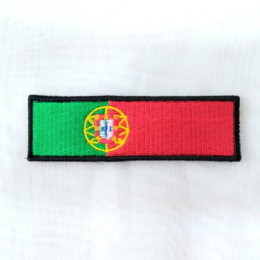 Embroidered Portuguese flag patch - 10x3cm